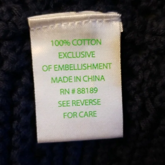 Lilly Pulitzer blue sweater accented with golden chain Details. Size Small - Picture 11 of 12